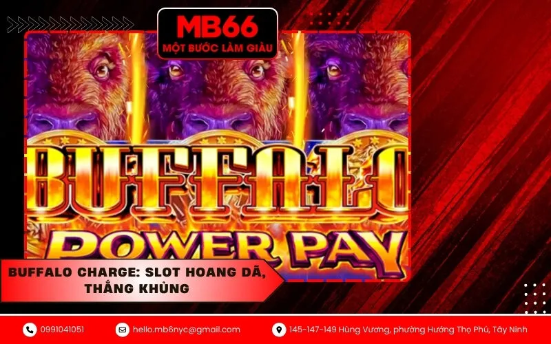 Buffalo Charge Slot hoang dã, thắng khủng