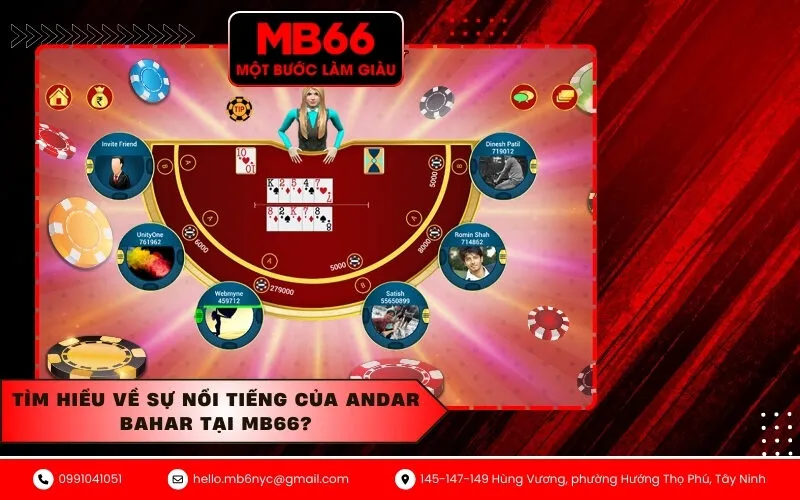 Tìm hiểu về sự nổi tiếng của Andar Bahar tại MB66